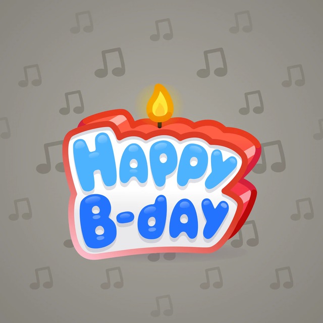 NFT-подарок B-Day Candle Blue Caramel