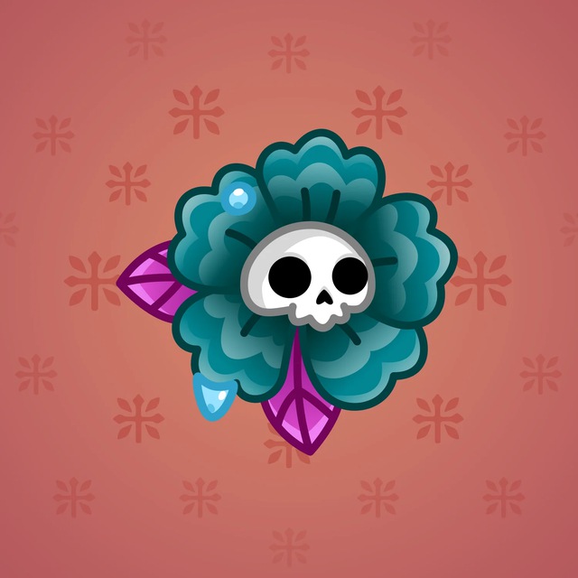 NFT-подарок Skull Flower Silversage