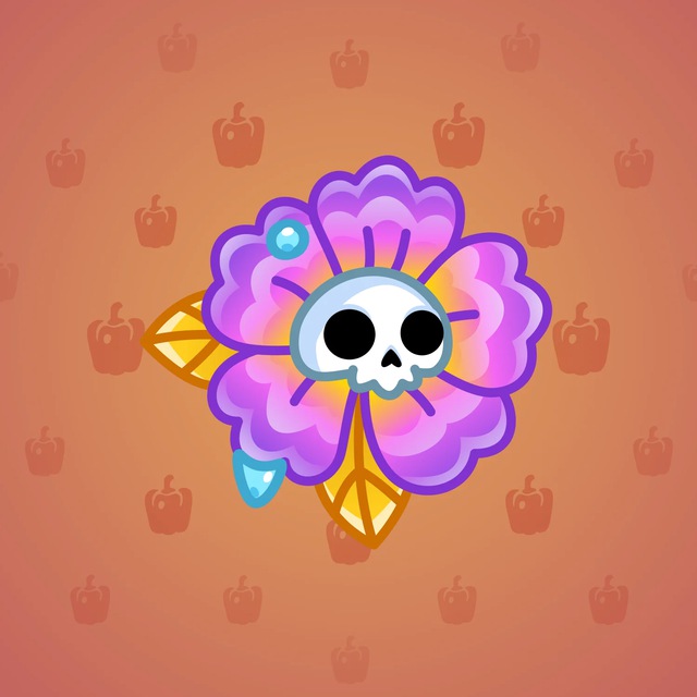 NFT-подарок Skull Flower Sunset