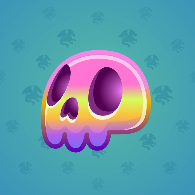 NFT-подарок Electric Skull Sunset Veil