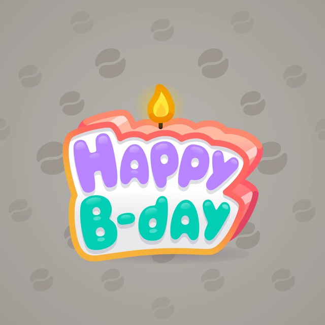 NFT-подарок B-Day Candle Pastel Spark