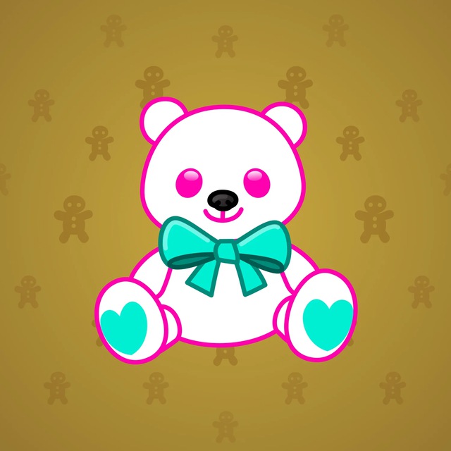 NFT-подарок Toy Bear Pink Doodle