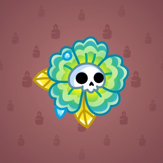 Skull Flower #12178