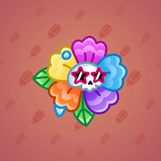 Skull Flower #7045