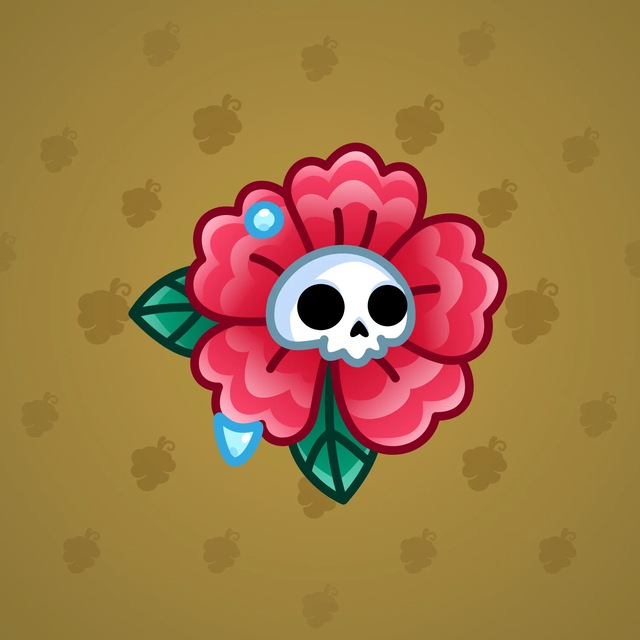 NFT-подарок Skull Flower Poinsettia