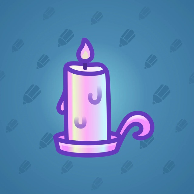 NFT-подарок Eternal Candle Purple Wave