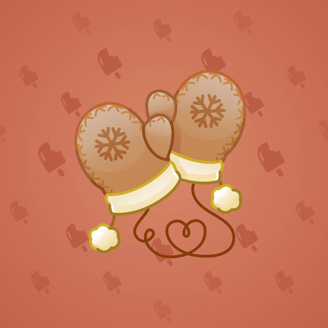 NFT-подарок Snow Mittens Brown Suede