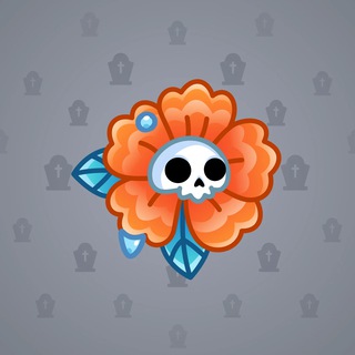 Skull Flower #8176