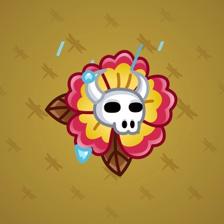 Skull Flower #12915