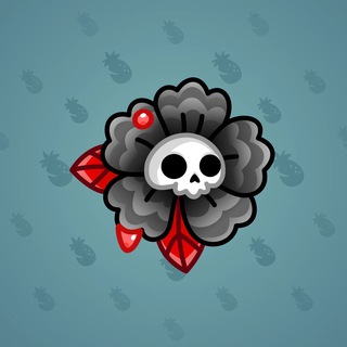 Skull Flower #10065