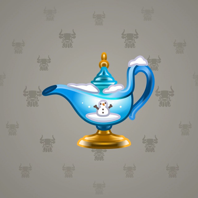 NFT-подарок Genie Lamp Snow Globe