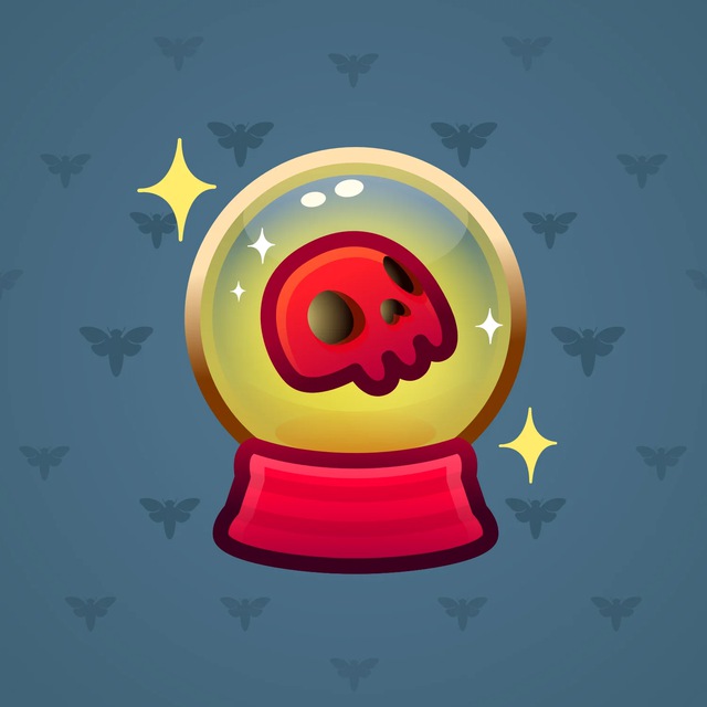 NFT-подарок Crystal Ball Red Skull