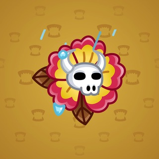 Skull Flower #11166
