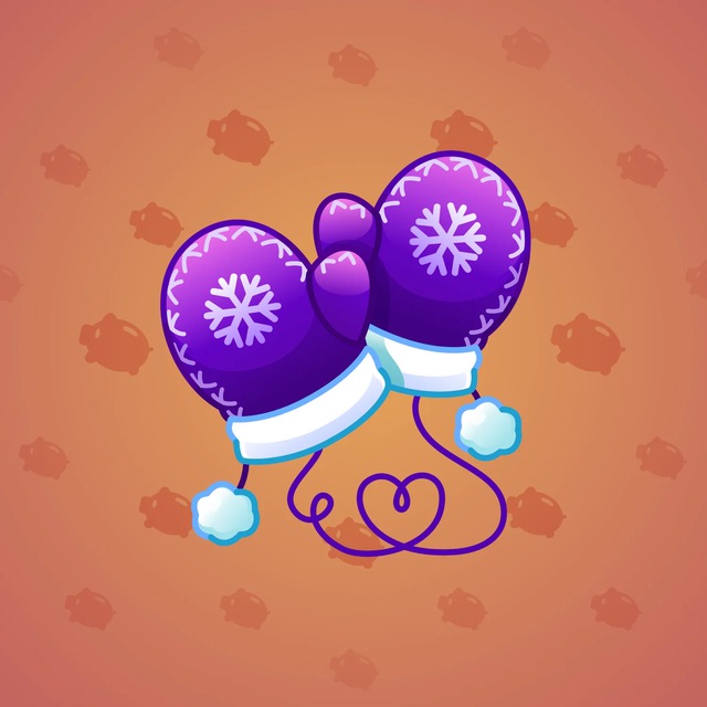 NFT-подарок Snow Mittens Dark Grape