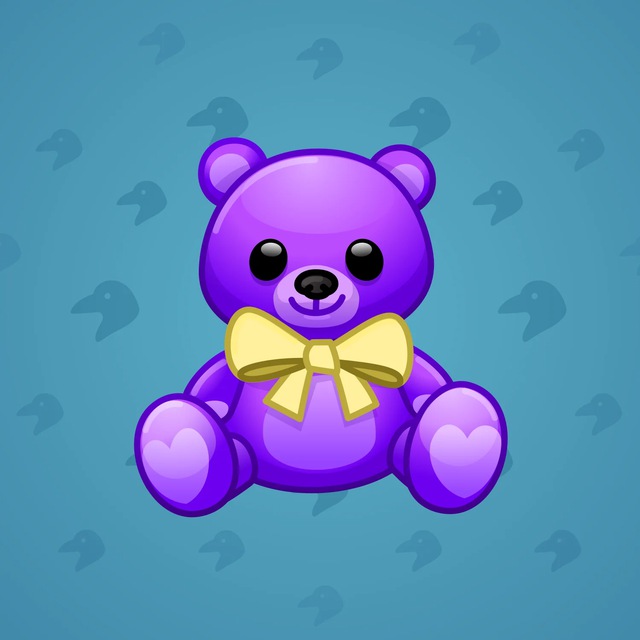 NFT-подарок Toy Bear Purple Heart