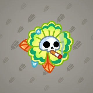 Skull Flower #12836