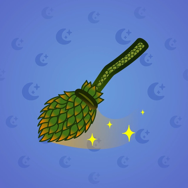 NFT-подарок Flying Broom Green Dragon