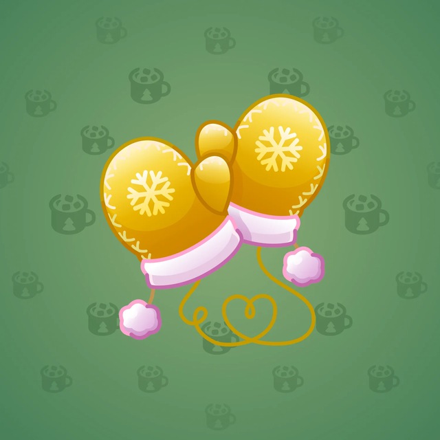 NFT-подарок Snow Mittens Champagne