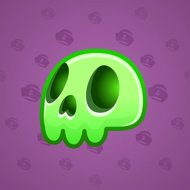 NFT-подарок Electric Skull Neon Green