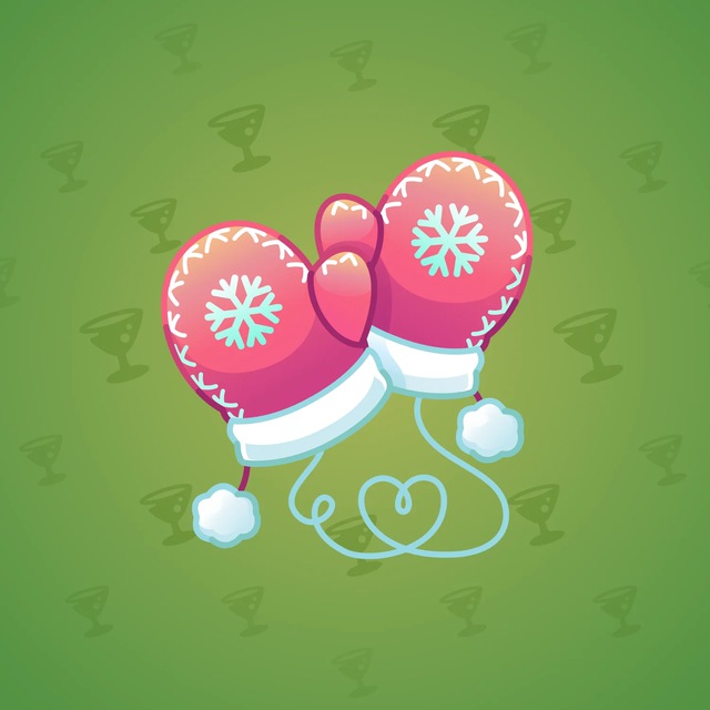 NFT-подарок Snow Mittens Flamingo
