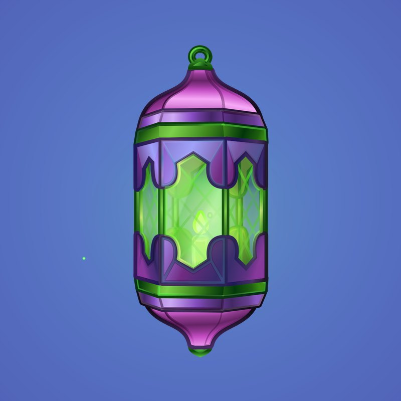 NFT-подарок Mirage Lamp Viridian Fire