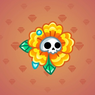 Skull Flower #15764