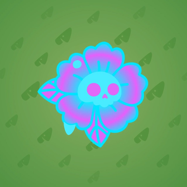 NFT-подарок Skull Flower Hypercolor
