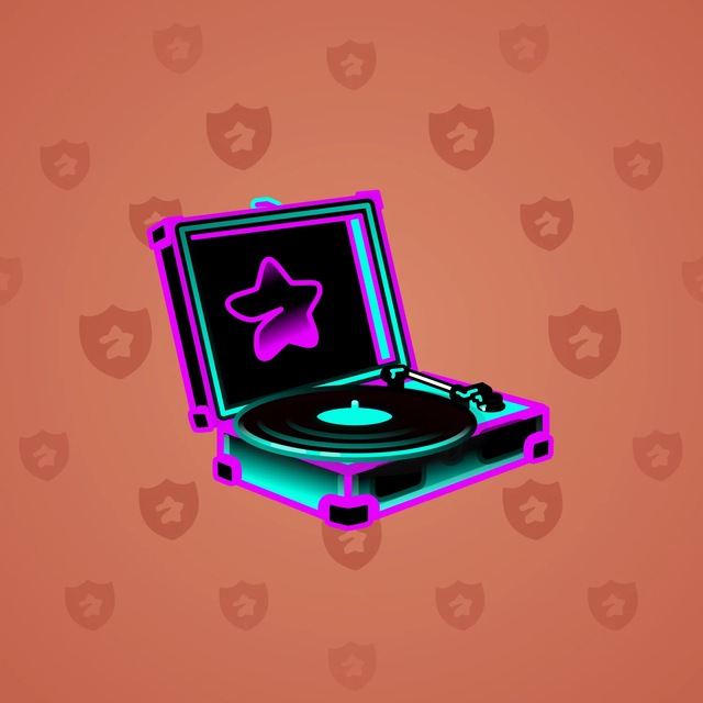 NFT-подарок Record Player Acid Neon