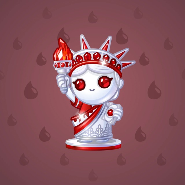NFT-подарок Liberty Figure Red Porcelain