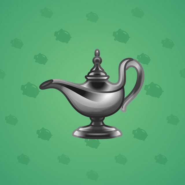 NFT-подарок Genie Lamp Dark Silver