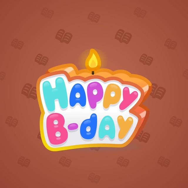 NFT-подарок B-Day Candle Orange Mood