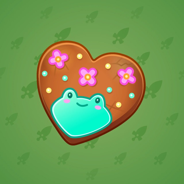 NFT-подарок Cookie Heart Kawaii Frog