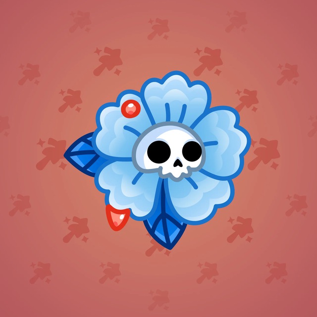 NFT-подарок Skull Flower Royal Azure