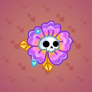 Skull Flower #10016