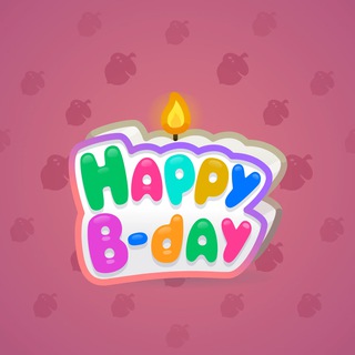 B-Day Candle #8677