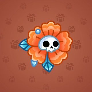 Skull Flower #7558