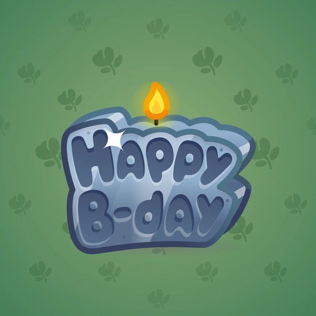 NFT-подарок B-Day Candle Steel Strong