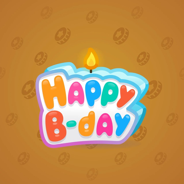 NFT-подарок B-Day Candle Multicolor