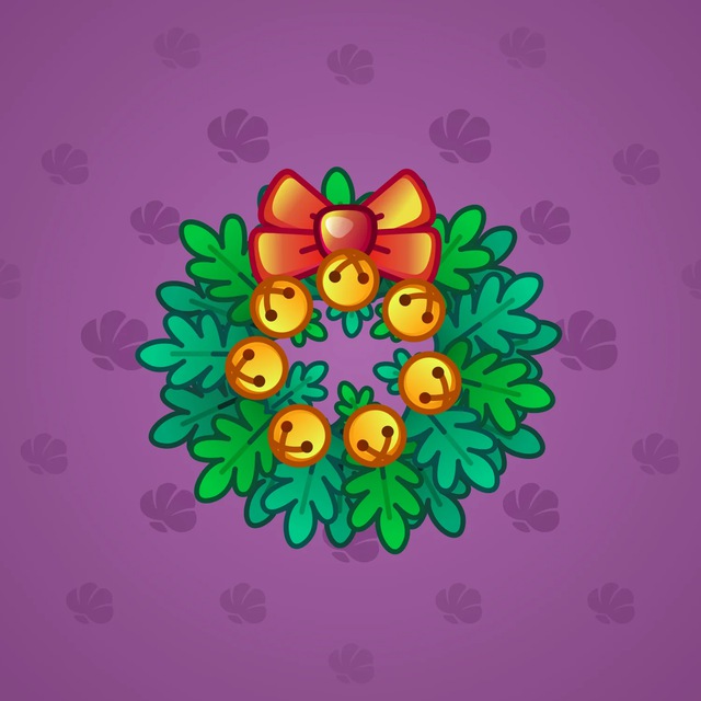 NFT-подарок Winter Wreath Holly Leaves