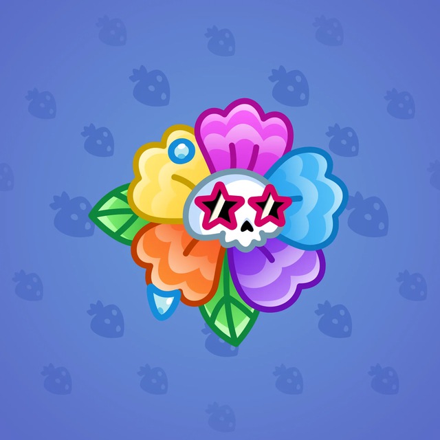 NFT-подарок Skull Flower Technicolor