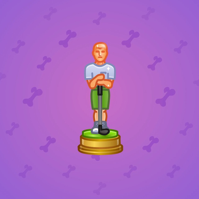 NFT-подарок Mini Oscar Golfer