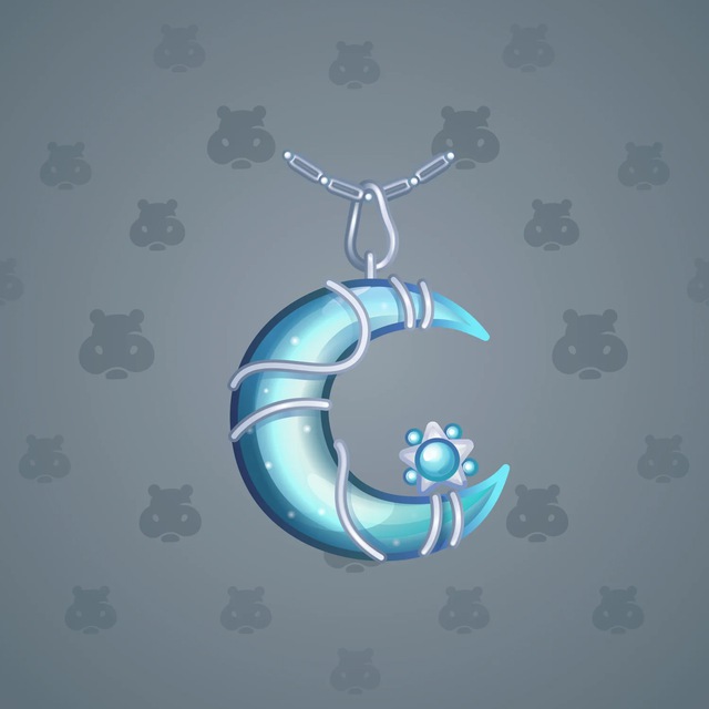 NFT-подарок Moon Pendant Silver Blue
