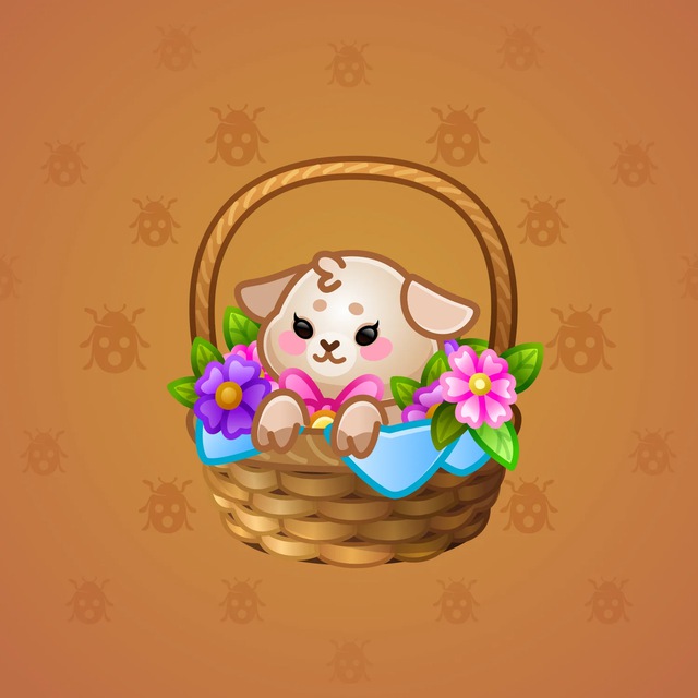 NFT-подарок Spring Basket Lovely Lamb