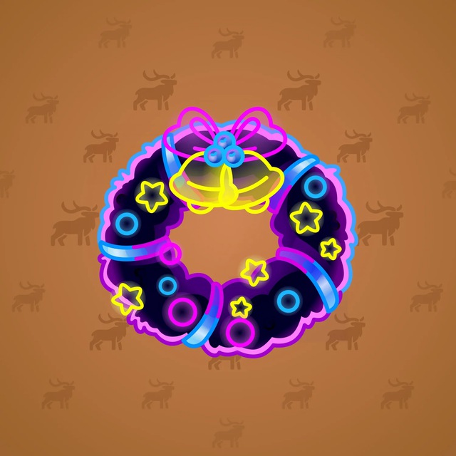 NFT-подарок Winter Wreath Neon Sign