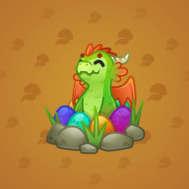 NFT-подарок Spring Basket Baby Dragon