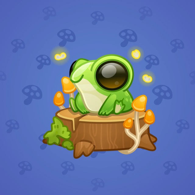 NFT-подарок Spring Basket Moon Frog
