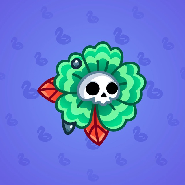 NFT-подарок Skull Flower Wreath