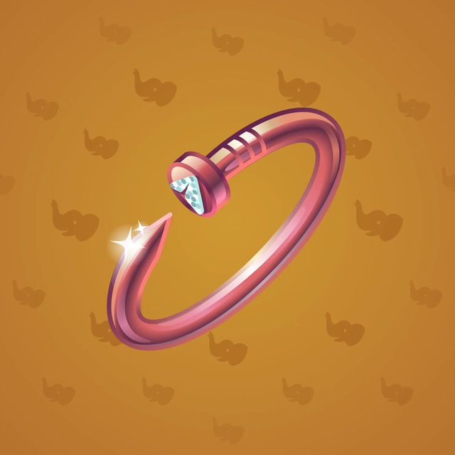 NFT-подарок Nail Bracelet Rose Gold