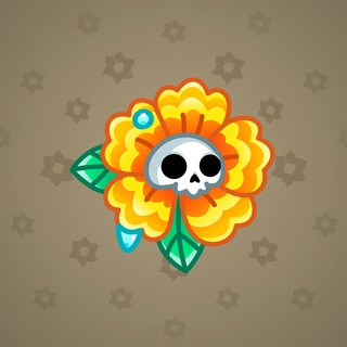 Skull Flower #12482