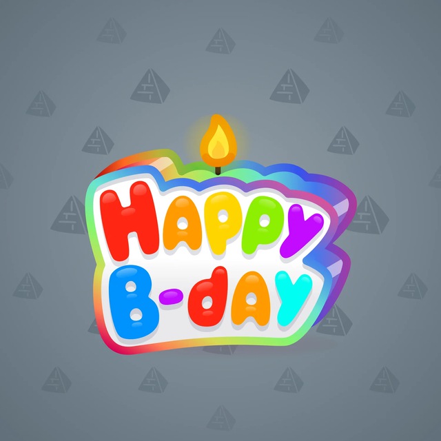 NFT-подарок B-Day Candle Rainbow